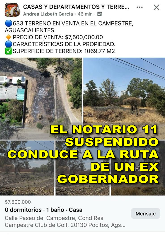 EL NOTARIO 11 SUSPENDIDO CONDUCE A LA RUTA DE UN EX GOBERNADOR