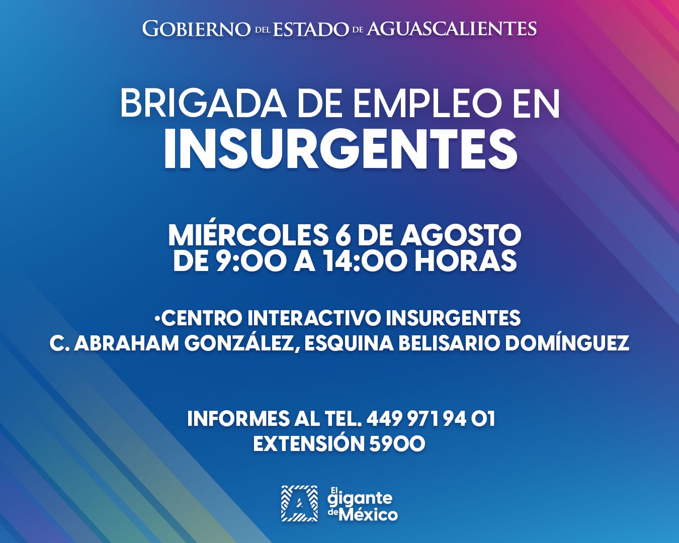 👜👩🏻💼Brigada de Empleo en Insurgentes este miércoles.