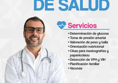 👩‍⚕️ ¡La salud es primero! por parte del Instituto Pabellonense de la Mujer, este 8 de agosto acompáñanos a la Caravana de Salud en la Delegación San Luis de Letras (jardín).