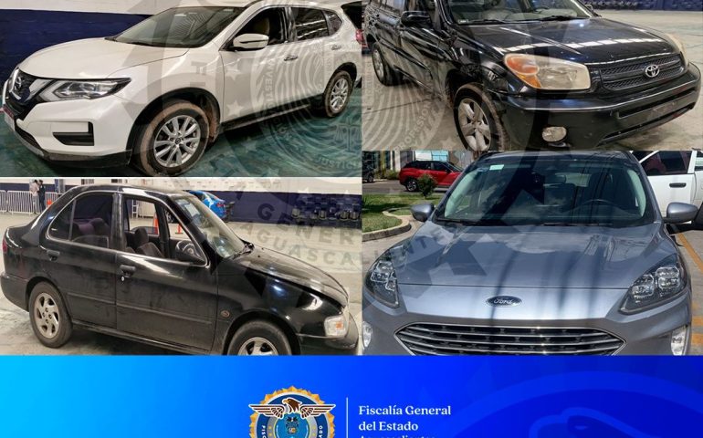 FISCALÍA GENERAL DEL ESTADO CONTINÚA CON ACCIONES CONTUNDENTES CONTRA EL ROBO DE VEHÍCULOS