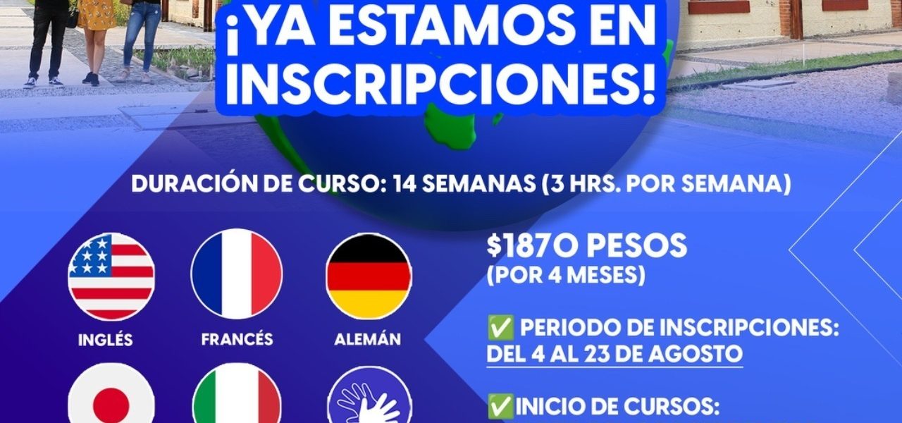 EL CENTRO DE IDIOMAS DE LA UNIVERSIDAD TECNOLÓGICA EL RETOÑO EXTIENDE INSCRIPCIONES PARA SUS CURSOS DE IDIOMAS ¡NO TE QUEDES FUERA!