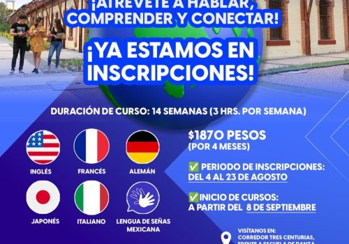 EL CENTRO DE IDIOMAS DE LA UNIVERSIDAD TECNOLÓGICA EL RETOÑO EXTIENDE INSCRIPCIONES PARA SUS CURSOS DE IDIOMAS ¡NO TE QUEDES FUERA!