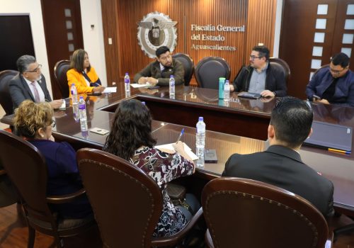 *REUNIÓN DE COORDINACIÓN INTERINSTITUCIONAL ENTRE LA FISCALÍA GENERAL DEL ESTADO Y EL PODER JUDICIAL DE AGUASCALIENTES*