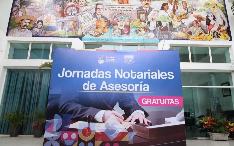 📑✍️ En la Presidencia Municipal de Pabellón de Arteaga se llevó a cabo la Jornada Notarial de Asesoría Gratuita, organizada en coordinación con el Colegio de Notarios del Estado de Aguascalientes y nuestro H. Ayuntamiento.