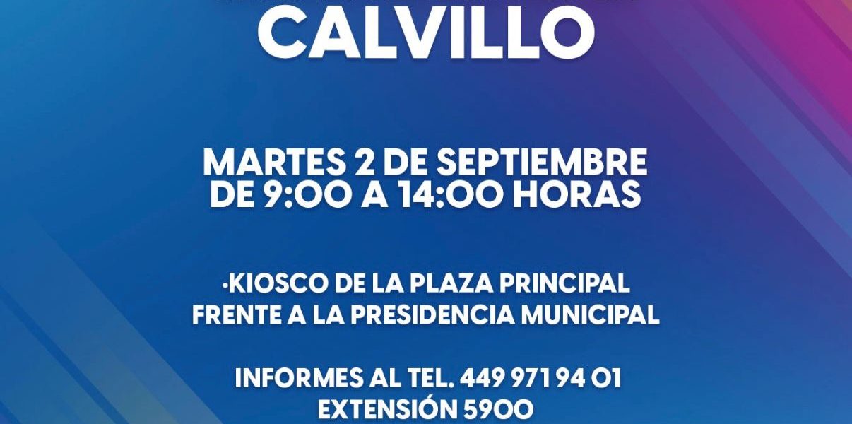 ﻿💼 Te esperamos en la Brigada de Empleo en Calvillo este martes.