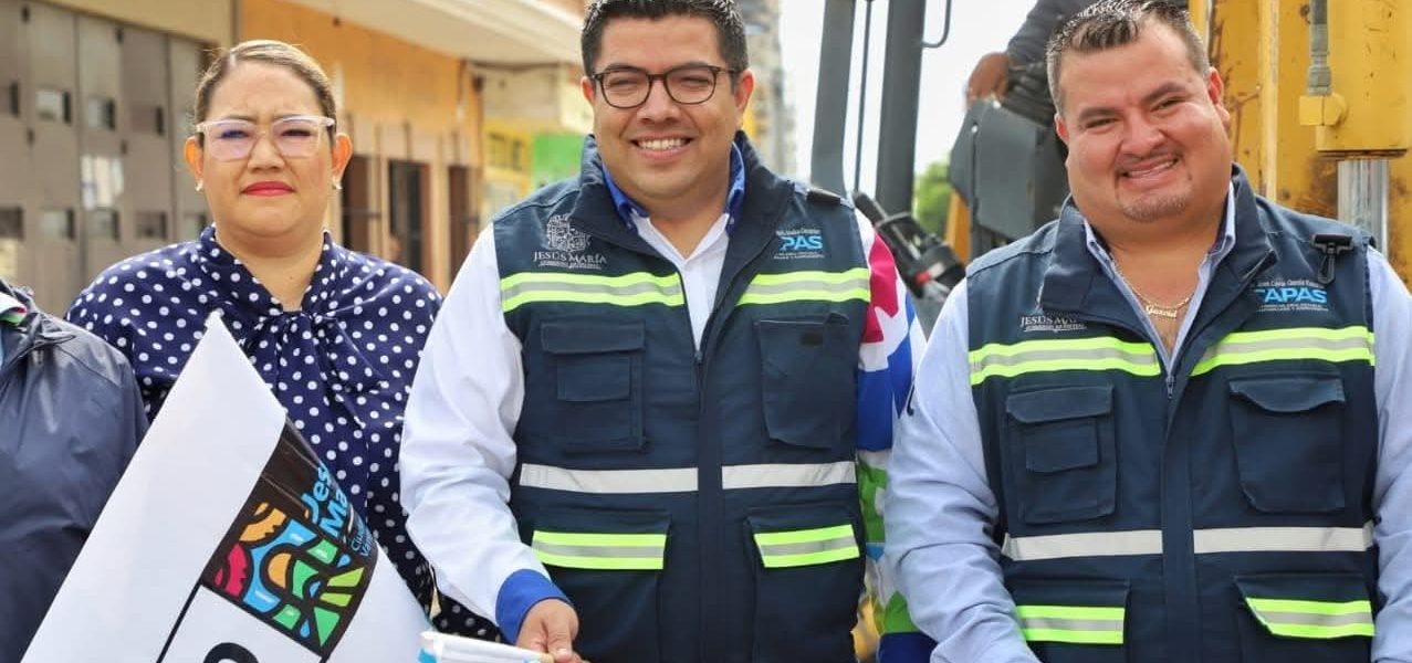 ARRANCA REHABILITACIÓN DE RED DE AGUA POTABLE Y ALCANTARILLADO EN LA ZONA CENTRO DE JESÚS MARÍA