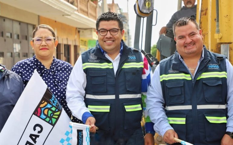 ARRANCA REHABILITACIÓN DE RED DE AGUA POTABLE Y ALCANTARILLADO EN LA ZONA CENTRO DE JESÚS MARÍA