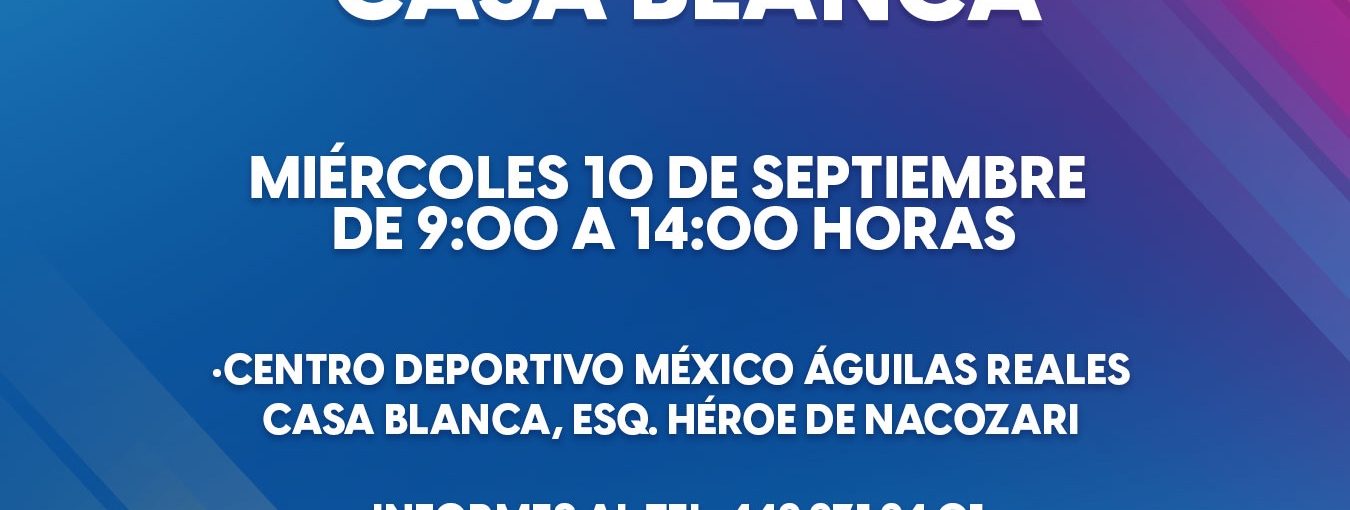 🧳👩🏻‍💼Este miércoles, la Brigada de Empleo será en el Fracc. Casa Blanca. ¡Te esperamos!