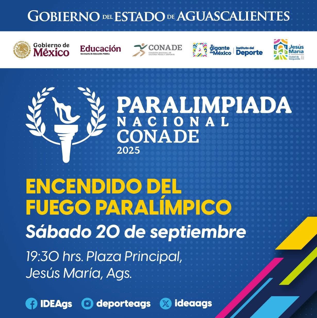 🔥✨ El fuego de la Paralimpiada Nacional 2025 sigue recorriendo Aguascalientes. ✨🔥