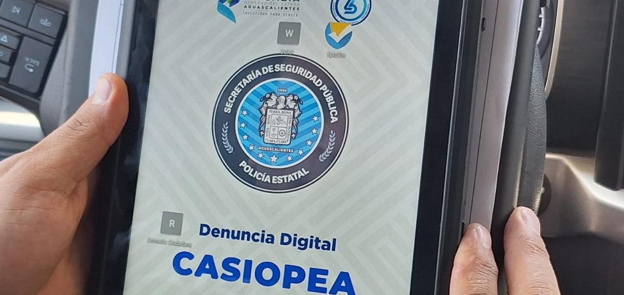 CASIOPEA PERMITE LEVANTAR DENUNCIAS EN TIEMPO REAL