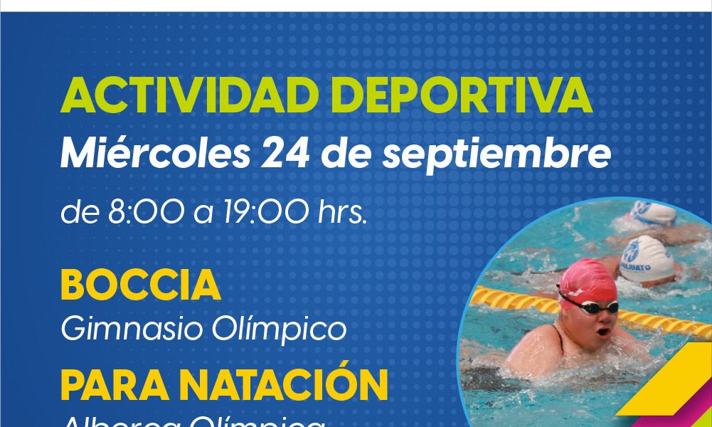 🏊‍♂️🥏 ¡No te pierdas la actividad de la Paralimpiada Nacional 2025 este miércoles!