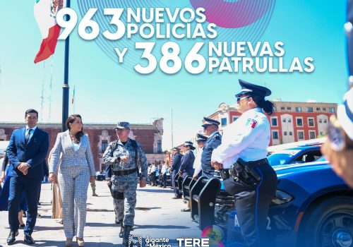 Invertimos en más patrullas, capacitación a nuestros policías, tecnología y equipamiento para que Aguascalientes siga siendo un estado seguro y en paz. Nuestra prioridad es tu tranquilidad.