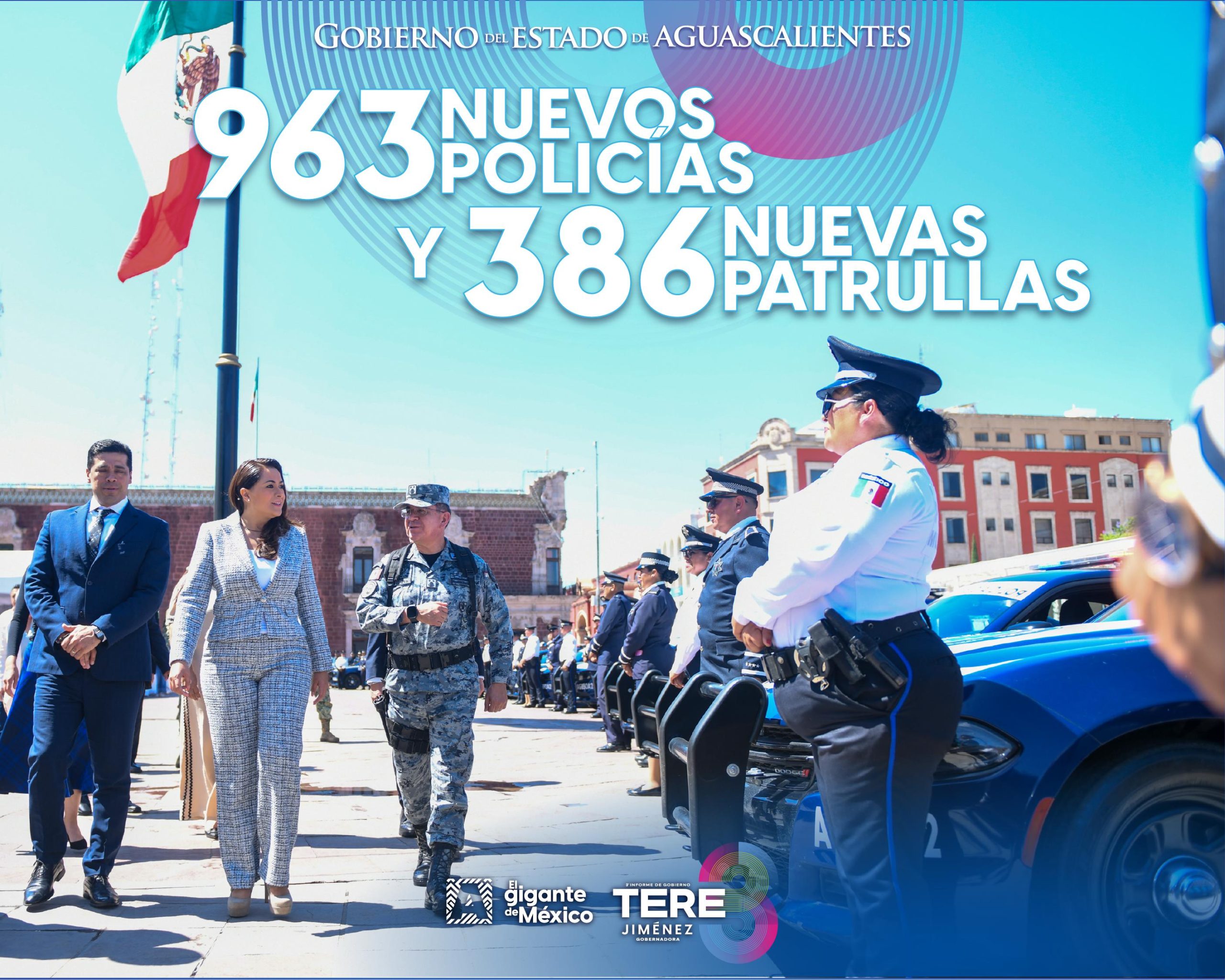 Invertimos en más patrullas, capacitación a nuestros policías, tecnología y equipamiento para que Aguascalientes siga siendo un estado seguro y en paz. Nuestra prioridad es tu tranquilidad.