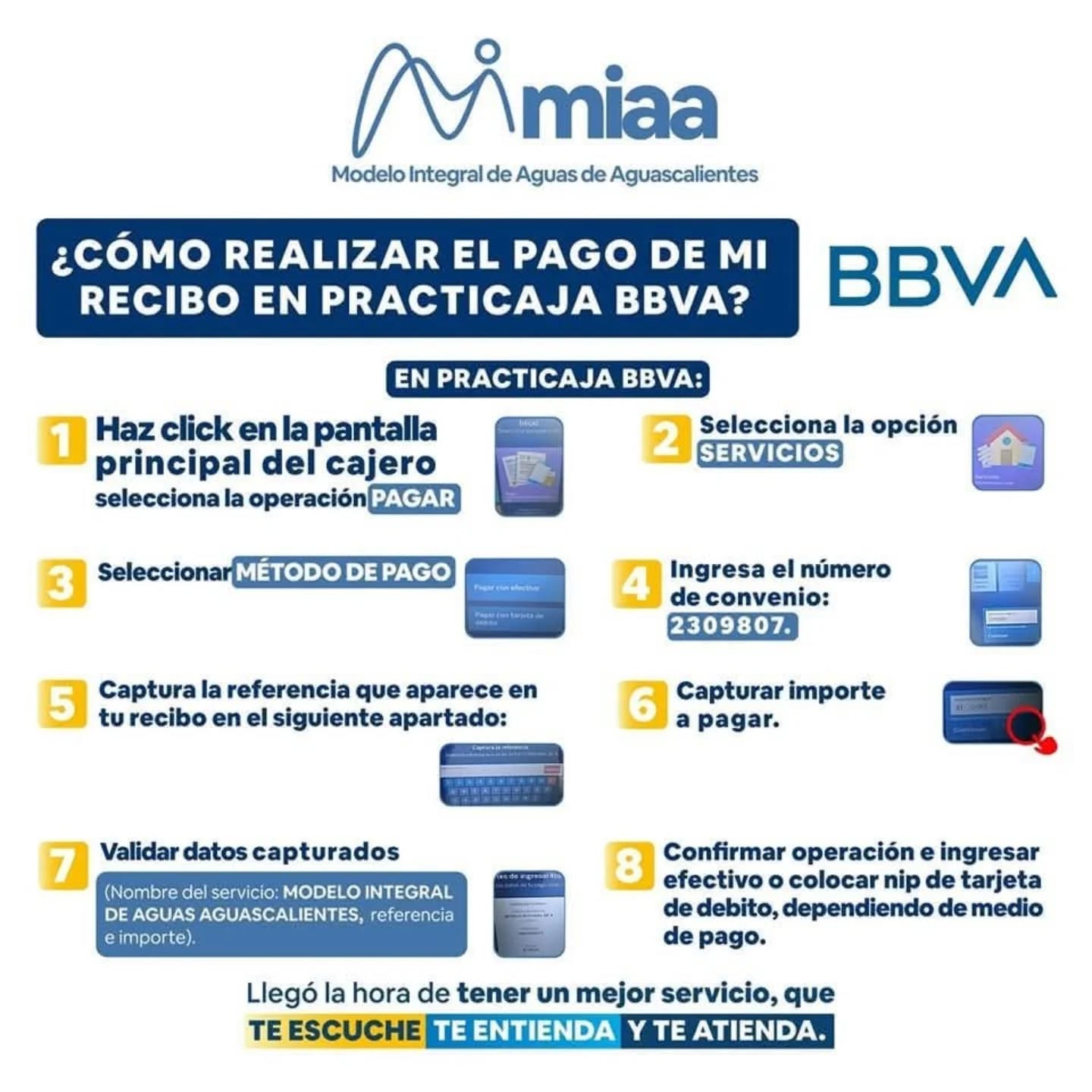 ES MUY SENCILLO REALIZAR EL PAGO DE TU ESTADO DE CUENTA MIAA EN PRACTICAJA DE BBVA