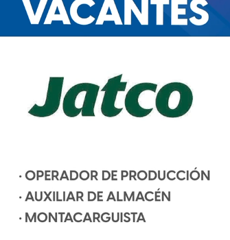 TE COMPARTO LAS VACANTES QUE TENEMOS EL DÍA DE MAÑANA EN EL JUEVES DE BOLSA DE TRABAJO