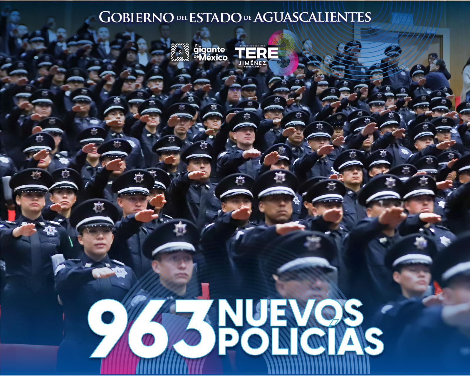 963 NUEVOS POLICÍAS SE SUMARON A LA SECRETARÍA DE SEGURIDAD PÚBLICA