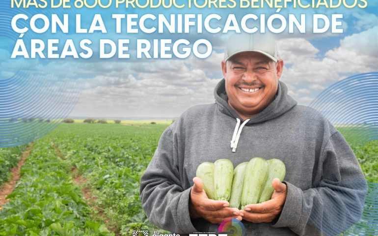 Cada productor, cada familia que trabaja la tierra, cuenta con el respaldo de este gobierno.