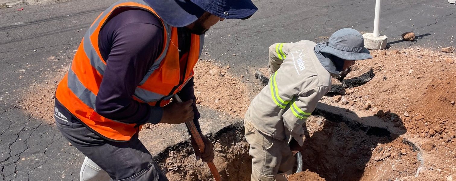 ✅👷 Nos ubicamos realizando un sonde para la detección de las posibles fugas de agua potable. 🔧💧👍