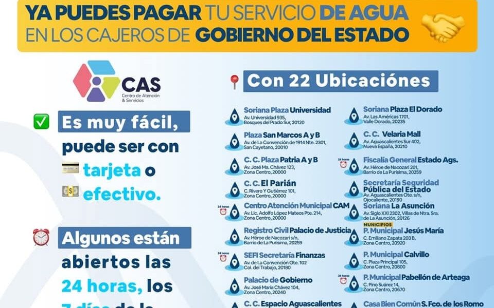 🫶🏻 Cada vez es más sencillo realizar tu pago del servicio de agua