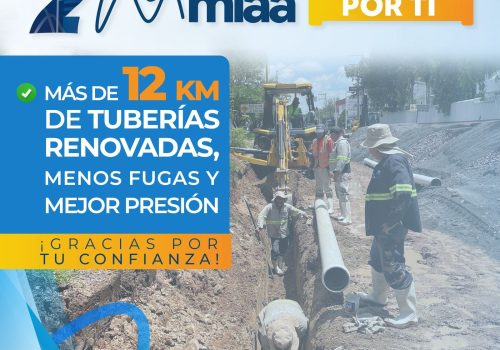 🙌🏻✅ En MIAA seguimos transformando la infraestructura hidráulica de Aguascalientes