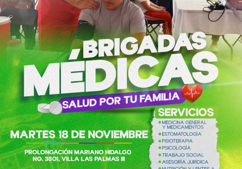 LLEVARÁ DIF MUNICIPAL DE AGUASCALIENTES BRIGADA MÉDICA GRATUITA A VILLA LAS PALMAS III
