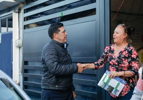 LEO MONTAÑEZ VISITA BALCONES DE OJOCALIENTE CON EL PROGRAMA «PRESIDENTE DE FRENTE»