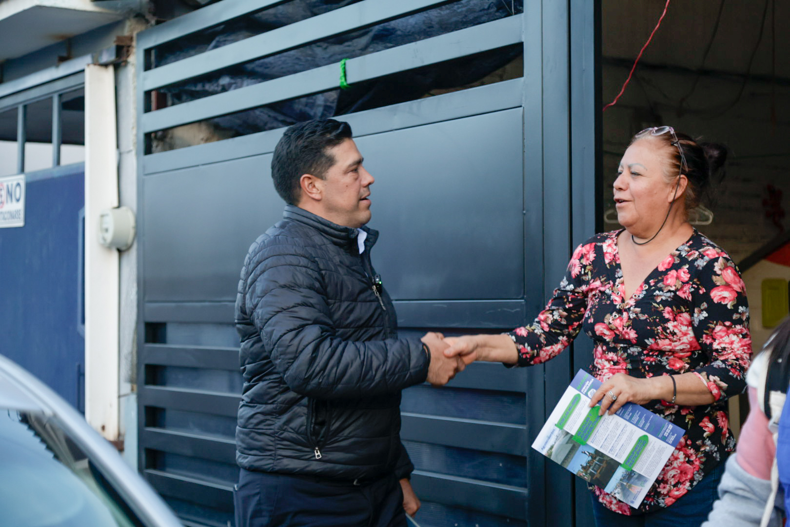 LEO MONTAÑEZ VISITA BALCONES DE OJOCALIENTE CON EL PROGRAMA «PRESIDENTE DE FRENTE»