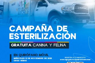 ANUNCIAN NUEVAS FECHAS DEL QUIRÓFANO VETERINARIO MÓVIL DEL MUNICIPIO DE AGUASCALIENTES