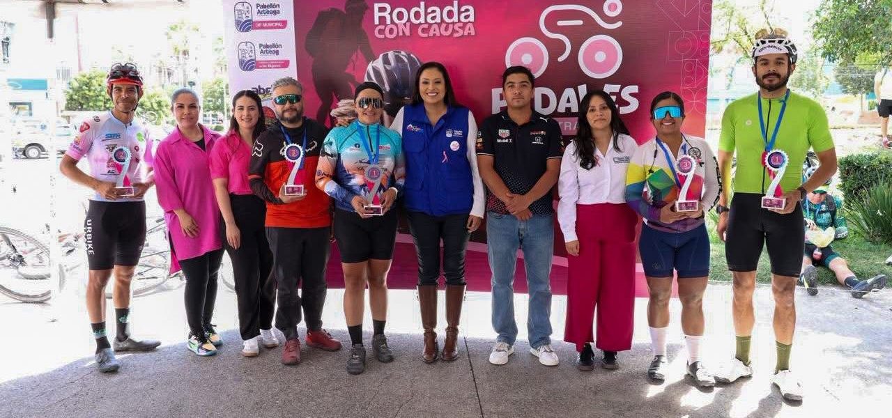 🚴‍♀️💗 Esta mañana Pabellón de Arteaga pedaleó con causa 💗🚴‍♂️