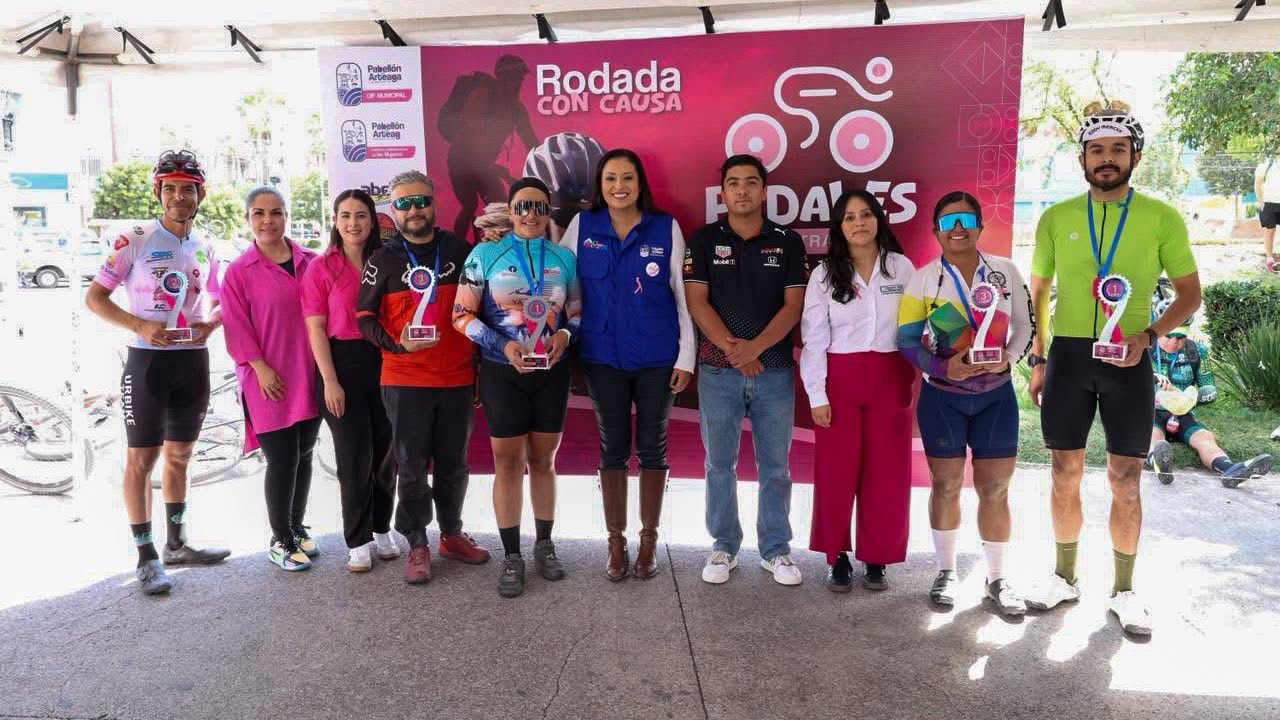 🚴‍♀️💗 Esta mañana Pabellón de Arteaga pedaleó con causa 💗🚴‍♂️