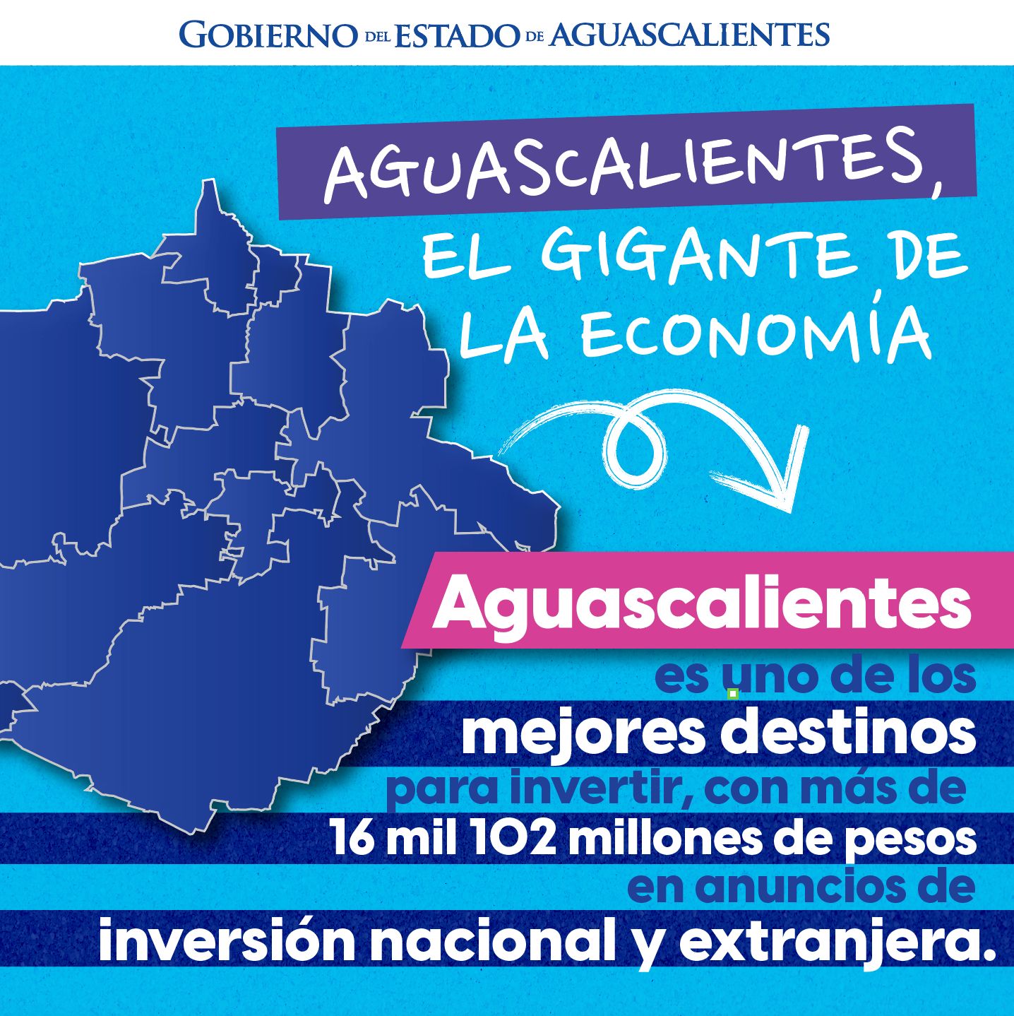 📈Más de 16 mil millones de pesos en inversión nacional y extranjera confirman a Aguascalientes como uno de los mejores destinos para invertir.