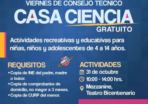¡Este 31 de octubre, los más pequeños aprenderán mientras se divierten! 🚀🧪