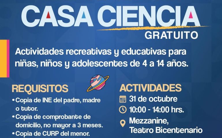 ¡Este 31 de octubre, los más pequeños aprenderán mientras se divierten! 🚀🧪