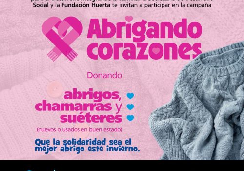 🥶 Se acerca la temporada de frío y en Jesús María el Sistema DIF Municipal, la Secretaría de Desarrollo Social de Jesús María y la Fundación Huerta te invitan a participar en la campaña Abrigando Corazones.
