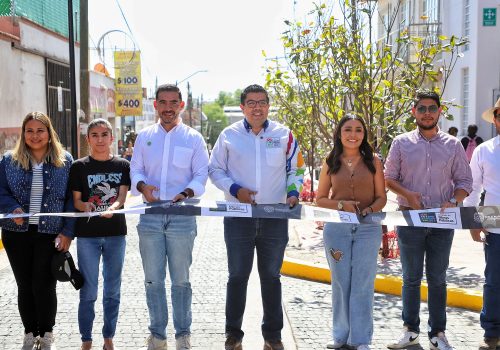INAUGURA CÉSAR MEDINA LA REHABILITACIÓN DE LA CALLE MINA EN JESÚS MARÍA