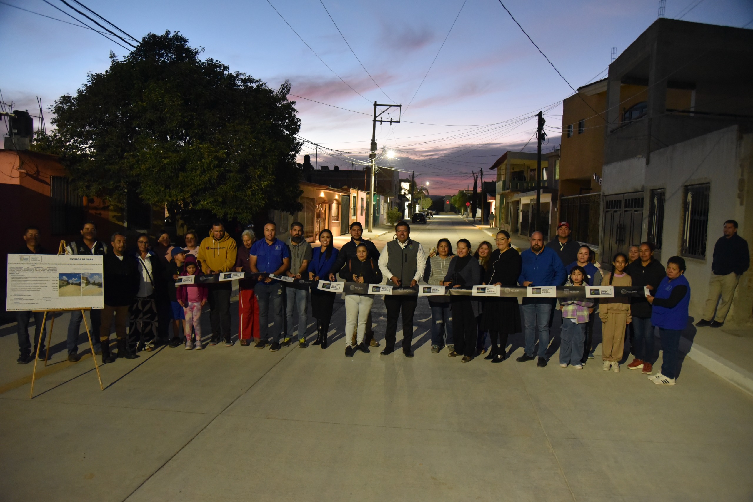 MARGARITAS ESTRENA NUEVA CALLE AMANECER: PAVIMENTO HIDRÁULICO, BANQUETAS, GUARNICIONES Y NUEVOS ÁRBOLES PARA LA COMUNIDAD