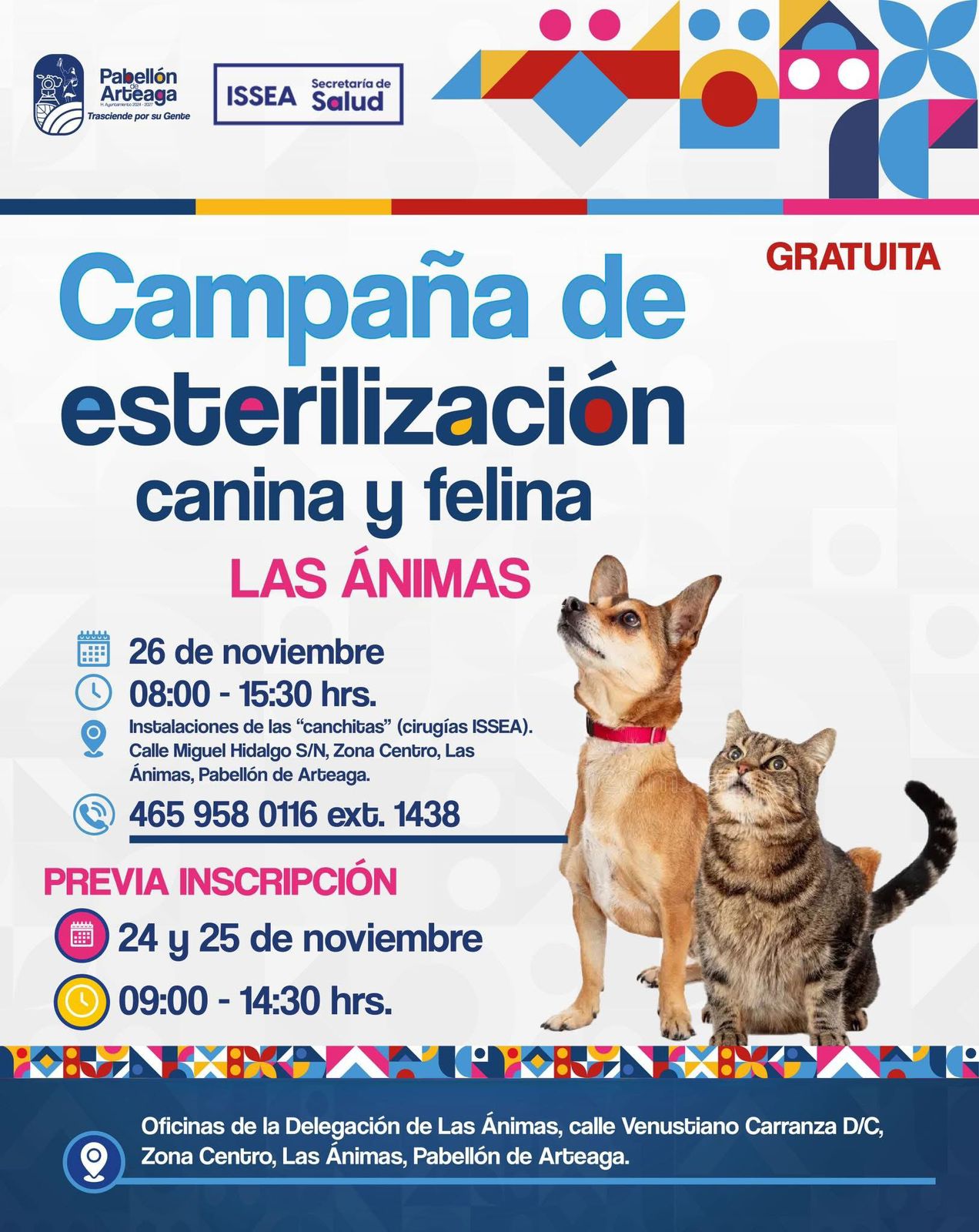 ¡Atención comunidad de Las Ánimas! 🐾💕