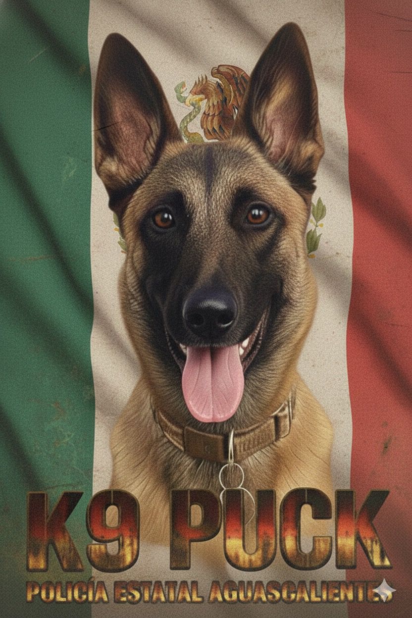 AGUASCALIENTES TIENE NUEVA AGENTE K9: PUCK, ESPECIALISTA EN DETECCIÓN DE EXPLOSIVOS