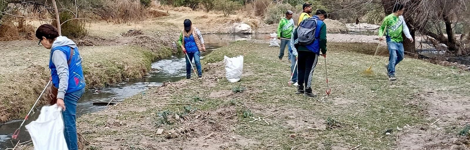 RETIRAN 40 TONELADAS DE BASURA EN JORNADA DE LIMPIEZA DEL RÍO SAN PEDRO